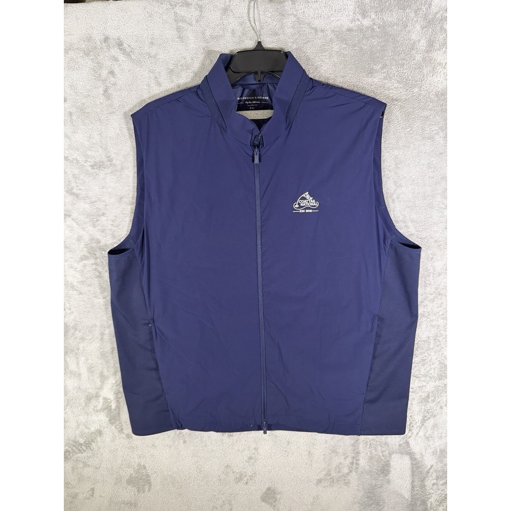 Holderness & Bourne King Vest XXL Mens‎ Navy Blue Luxe Performance Golf